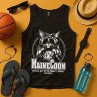 Funny Proud Maine Coon Cool Cat Gift Tank Top thumb 4