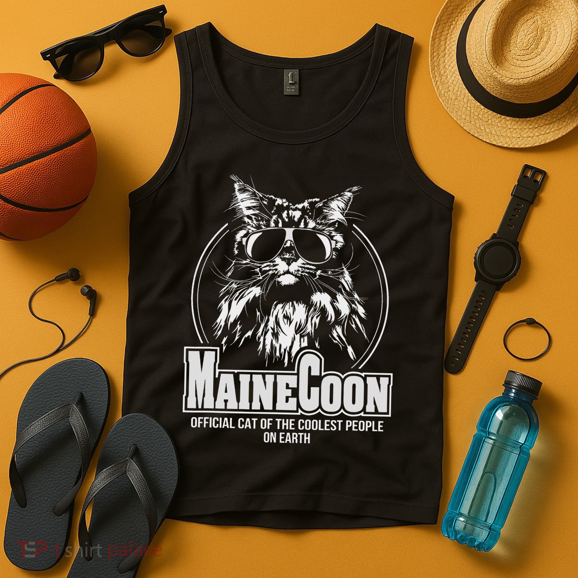 Funny Proud Maine Coon Cool Cat Gift Tank Top