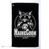 Funny Proud Maine Coon Cool Cat Gift Golf Towel thumb 0