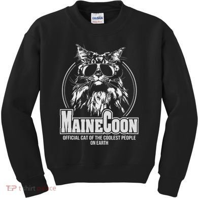 Funny Proud Maine Coon Cool Cat Gift Kids Sweatshirt