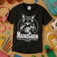Funny Proud Maine Coon Cool Cat Gift Kids T-Shirt thumb 3