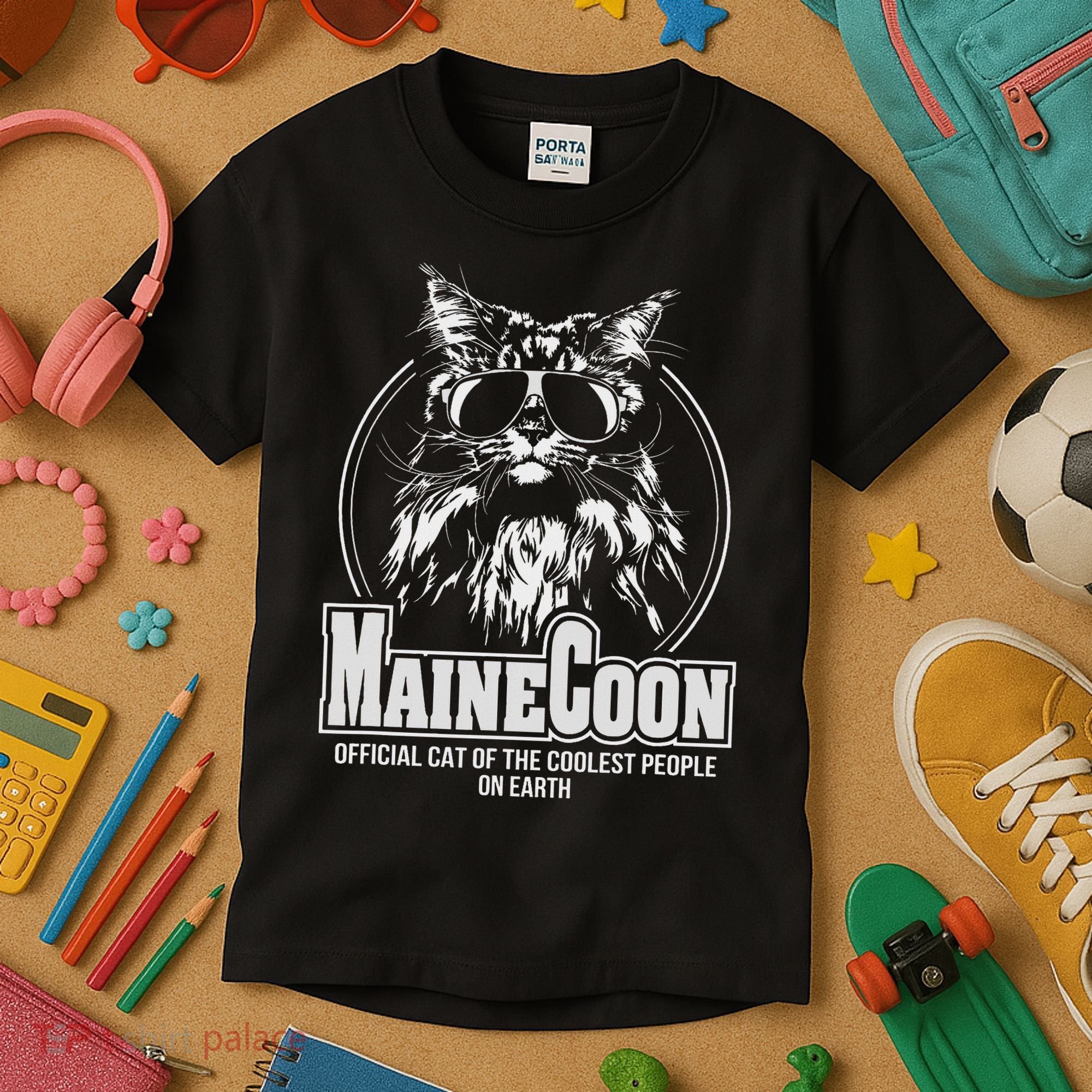 Funny Proud Maine Coon Cool Cat Gift Kids T-Shirt