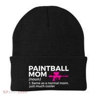 Funny Paintball Mom Definition Paintballing Gift Beanie thumb 0