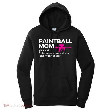Funny Paintball Mom Definition Paintballing Gift Women's Hoodie