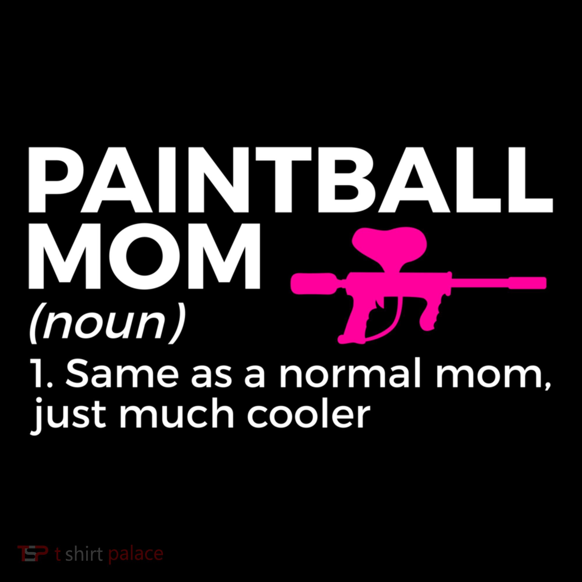 Funny Paintball Mom Definition Paintballing Gift Women's Hoodie