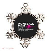 Funny Paintball Mom Definition Paintballing Gift Ornament thumb 0