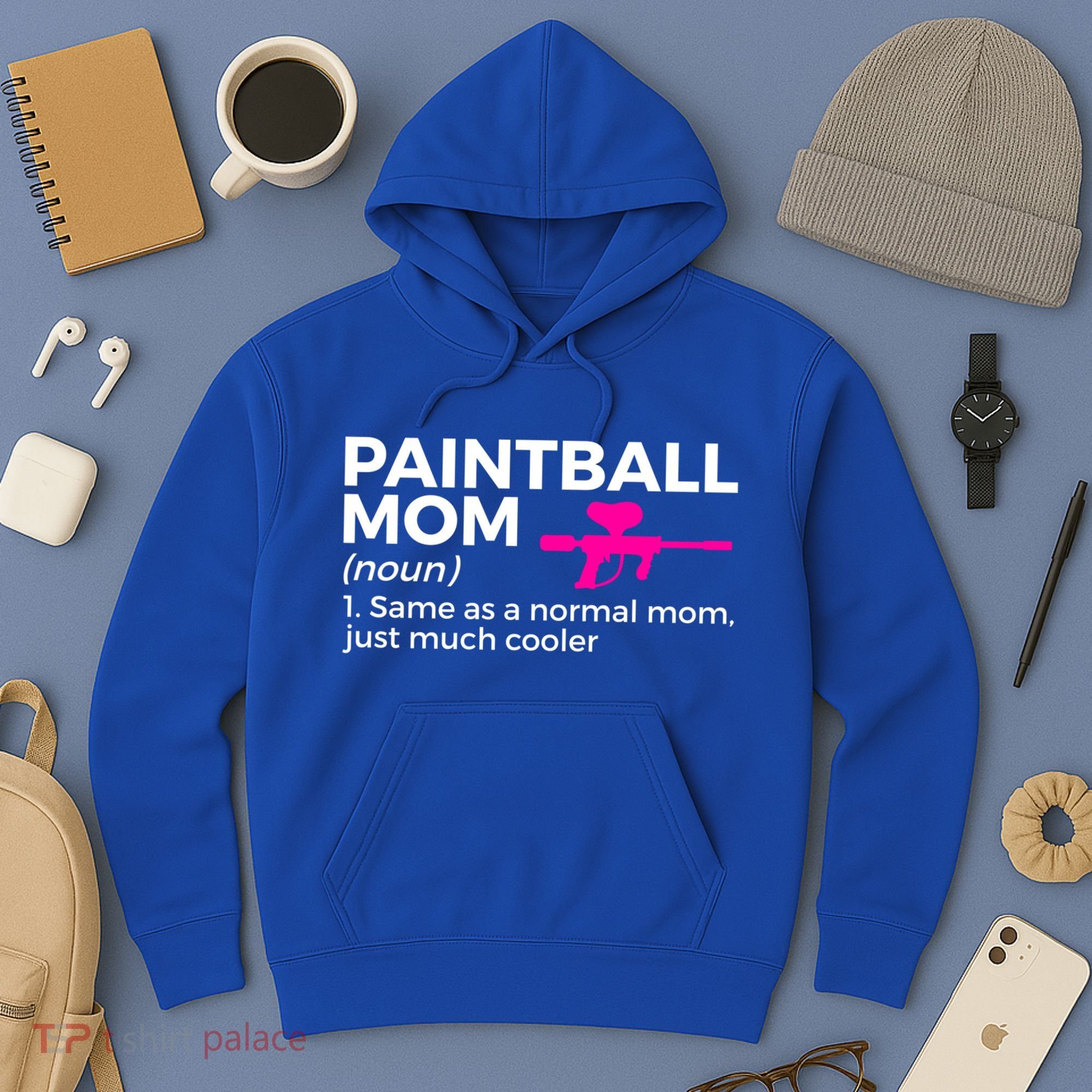 Funny Paintball Mom Definition Paintballing Gift Hoodie