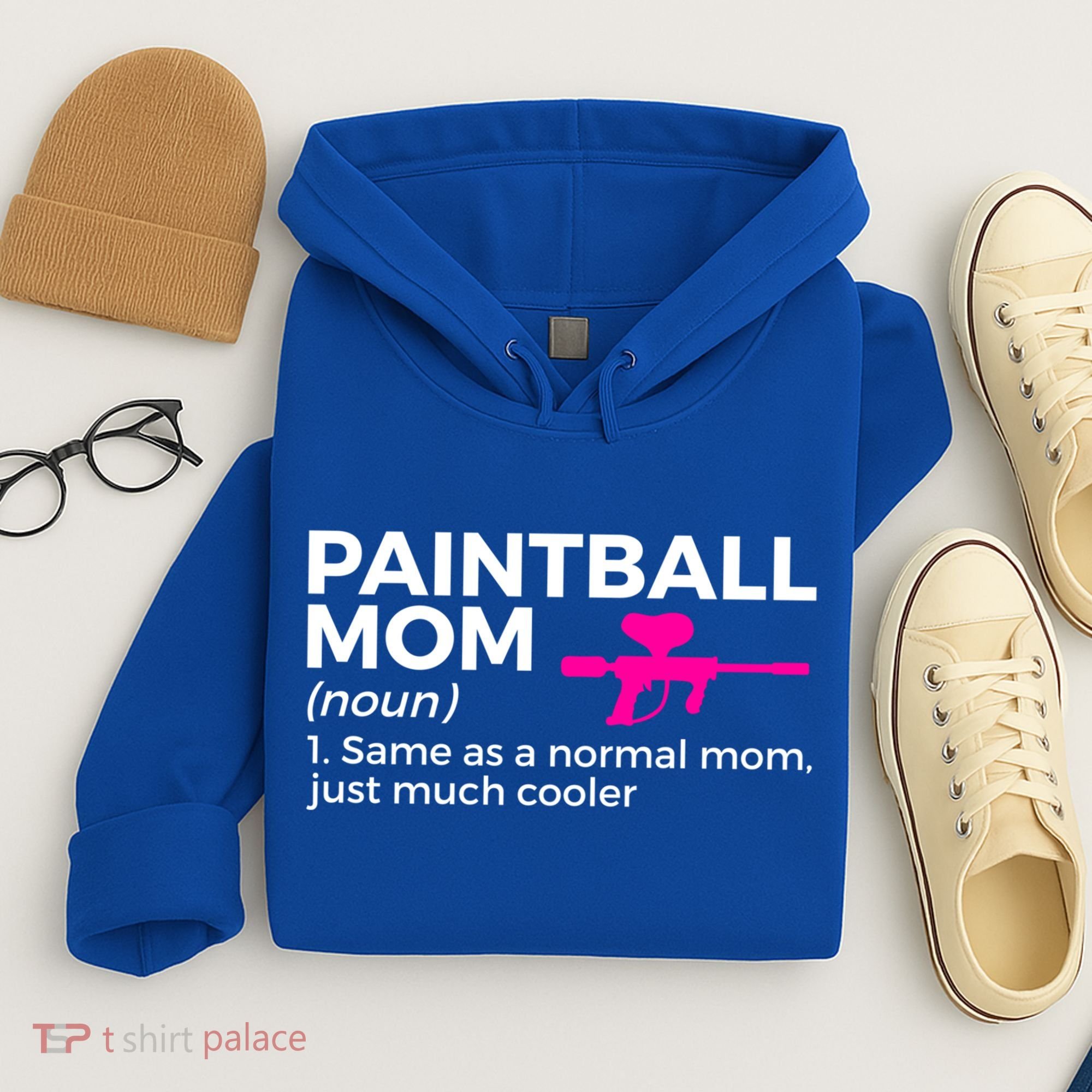 Funny Paintball Mom Definition Paintballing Gift Hoodie