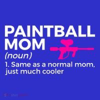 Funny Paintball Mom Definition Paintballing Gift Coaster thumb 2