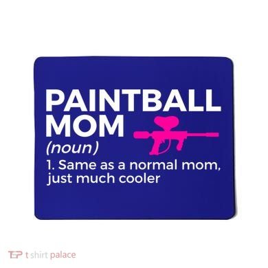 Funny Paintball Mom Definition Paintballing Gift Mousepad