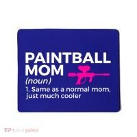 Funny Paintball Mom Definition Paintballing Gift Mousepad thumb 0