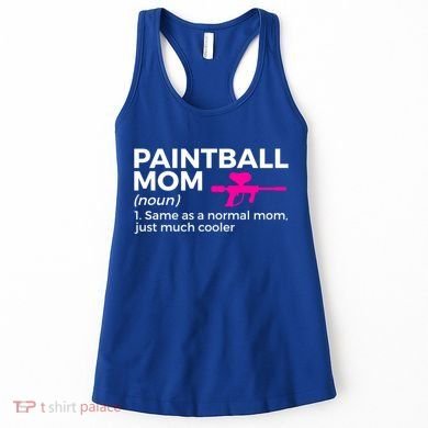 Funny Paintball Mom Definition Paintballing Gift Women's Tank Top