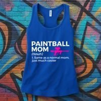 Funny Paintball Mom Definition Paintballing Gift Women's Tank Top thumb 3