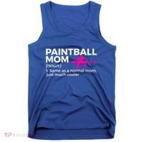 Funny Paintball Mom Definition Paintballing Gift Tank Top thumb 0