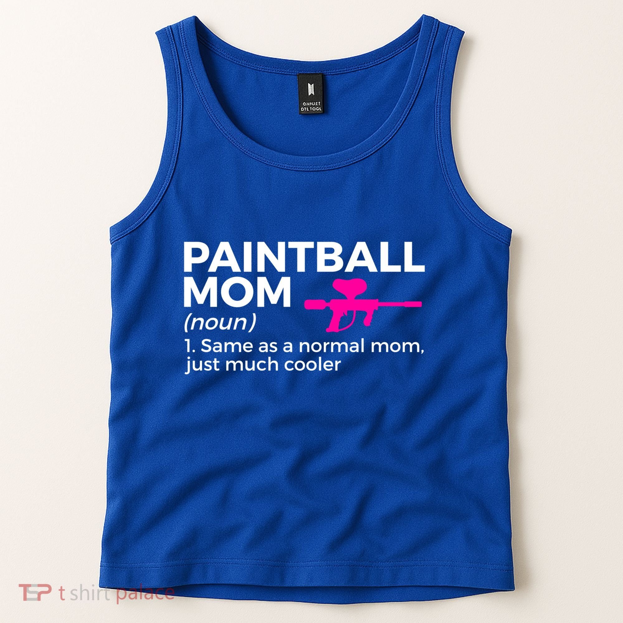 Funny Paintball Mom Definition Paintballing Gift Tank Top