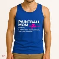 Funny Paintball Mom Definition Paintballing Gift Tank Top thumb 3