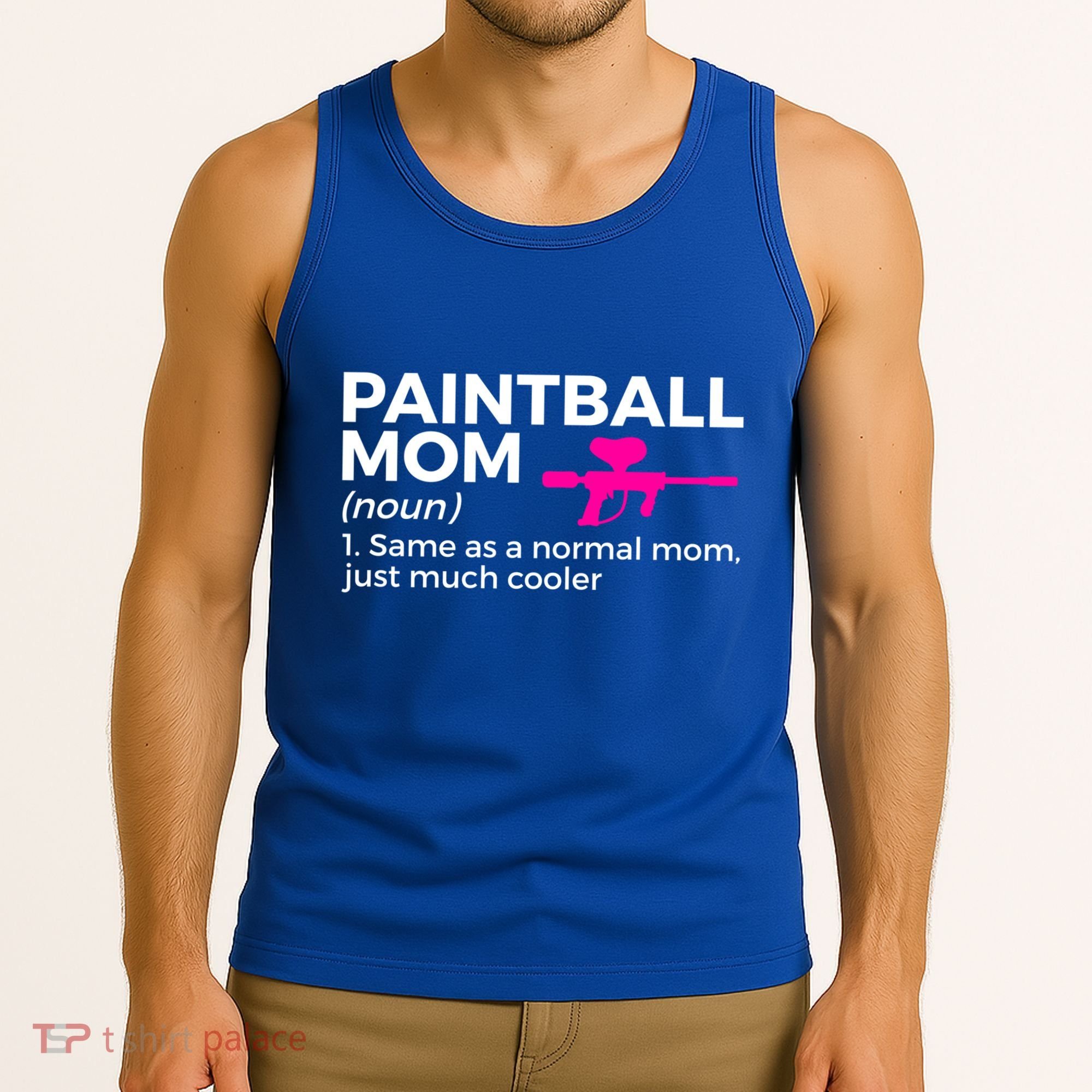 Funny Paintball Mom Definition Paintballing Gift Tank Top