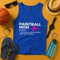Funny Paintball Mom Definition Paintballing Gift Tank Top thumb 4