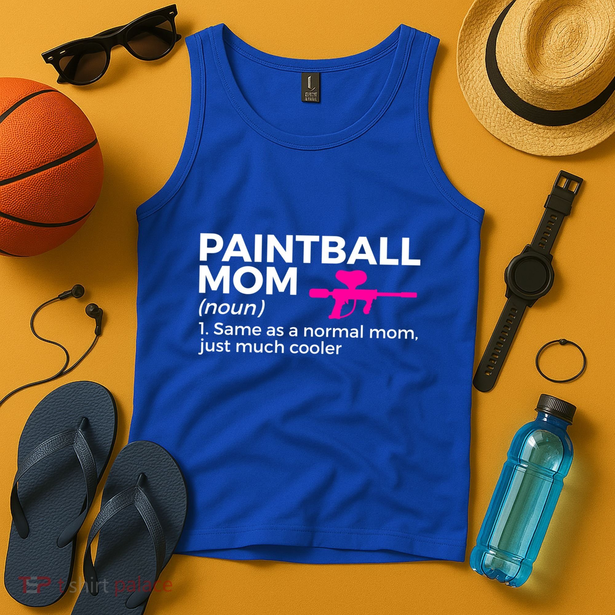 Funny Paintball Mom Definition Paintballing Gift Tank Top
