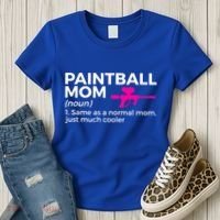 Funny Paintball Mom Definition Paintballing Gift Women's T-Shirt thumb 3