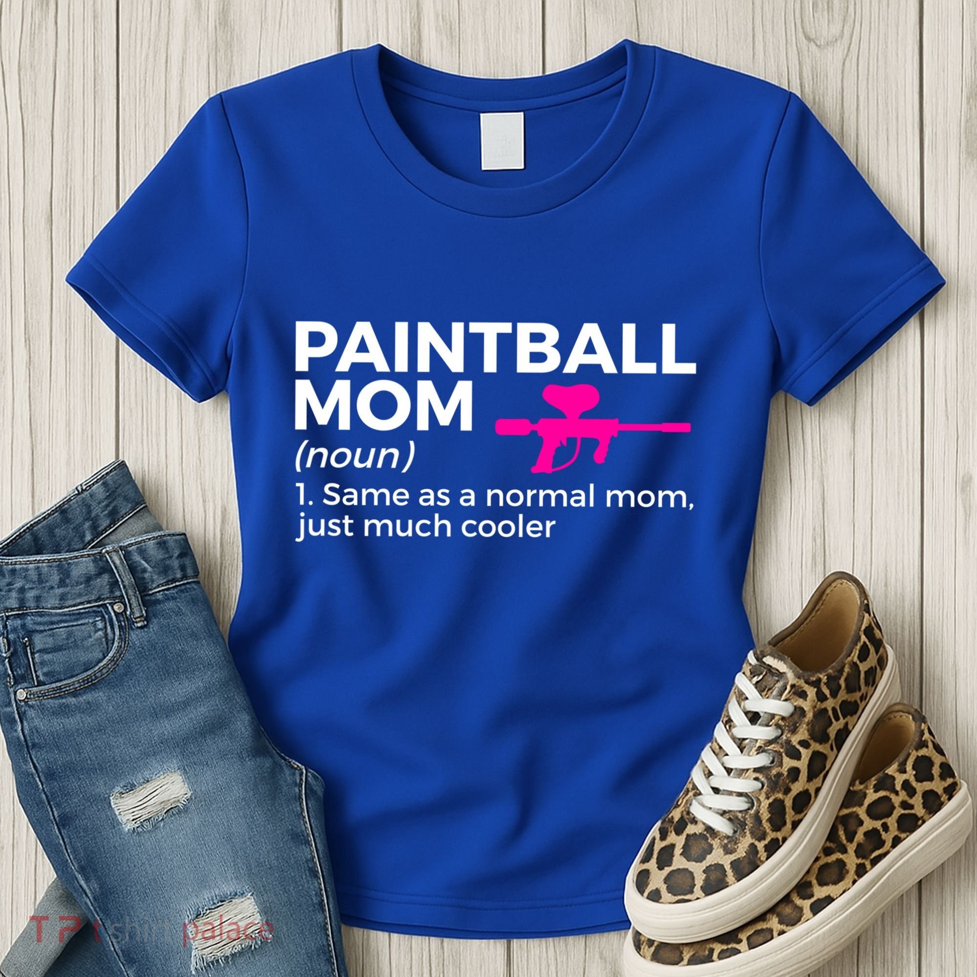 Funny Paintball Mom Definition Paintballing Gift Women's T-Shirt