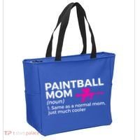 Funny Paintball Mom Definition Paintballing Gift Tote Bag thumb 2