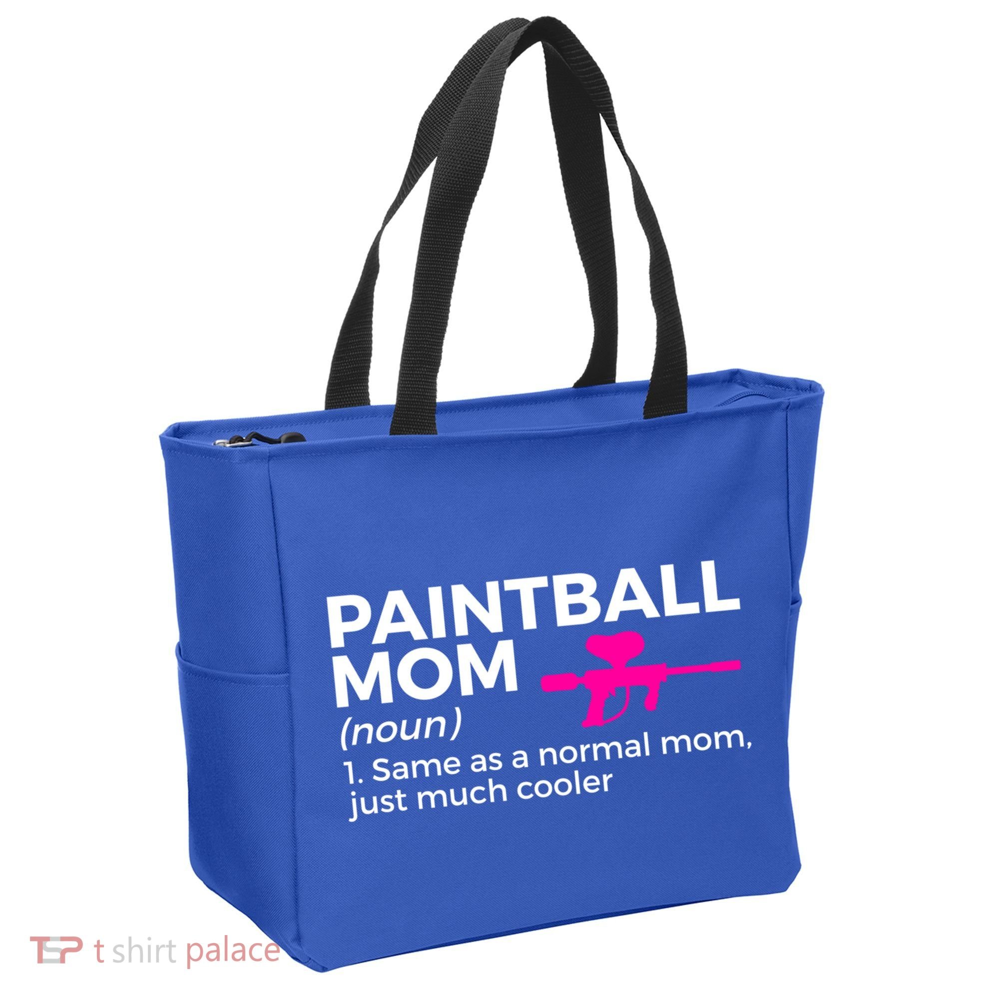 Funny Paintball Mom Definition Paintballing Gift Tote Bag