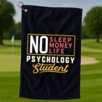 Funny Psychology Major Student Graduation Gift College Golf Towel thumb 1