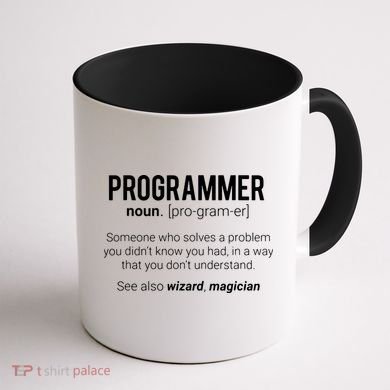 Funny Programmer Meaning Design Programmer Noun Defintion Coffee Mug back