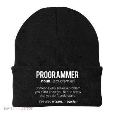 Funny Programmer Meaning Design Programmer Noun Defintion Beanie