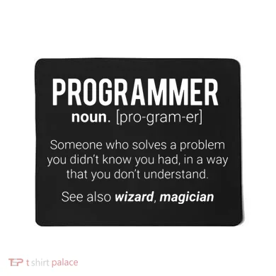 Funny Programmer Meaning Design Programmer Noun Defintion Mousepad