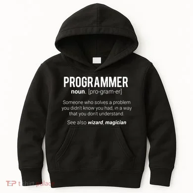 Funny Programmer Meaning Design Programmer Noun Defintion Kids Hoodie