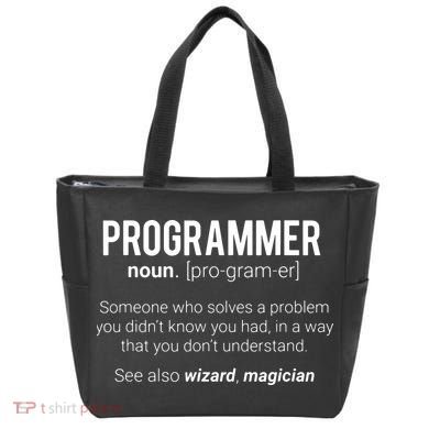 Funny Programmer Meaning Design Programmer Noun Defintion Tote Bag