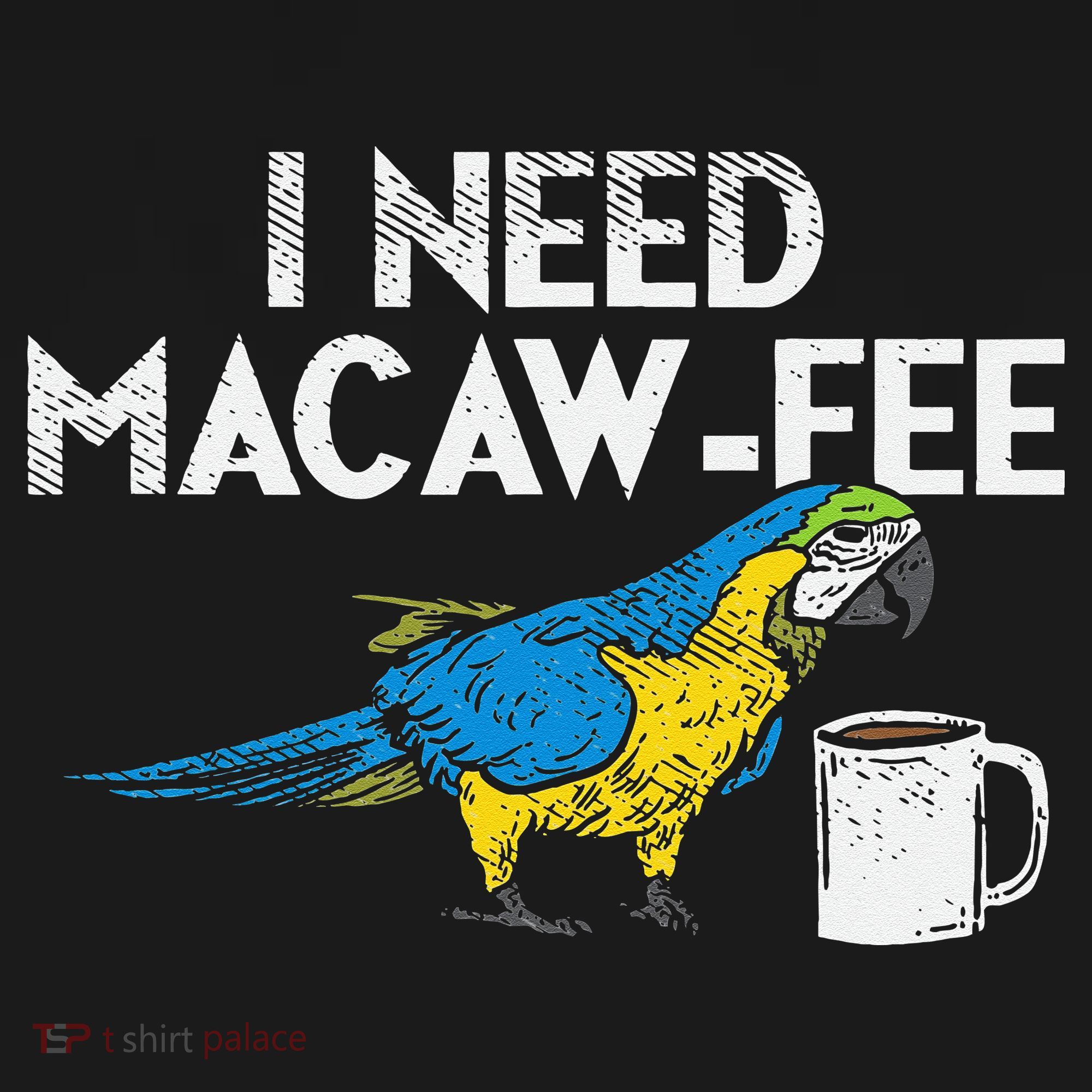 Funny Parrot Macaw And Coffee I Scarlet Macaw Owner Sweatshirt
