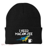 Funny Parrot Macaw And Coffee I Scarlet Macaw Owner Beanie thumb 0
