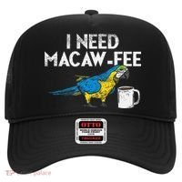 Funny Parrot Macaw And Coffee I Scarlet Macaw Owner Hat thumb 0