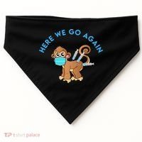 Funny Monkeypox Virus USA-Made Doggie Bandana thumb 0