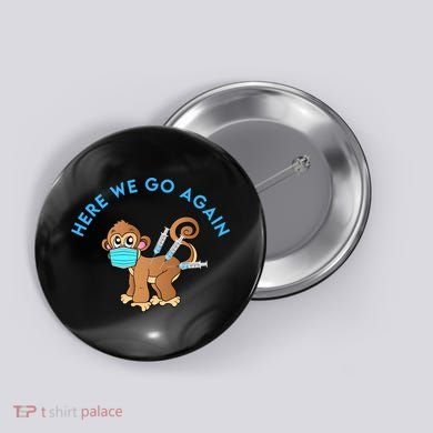 Funny Monkeypox Virus Button