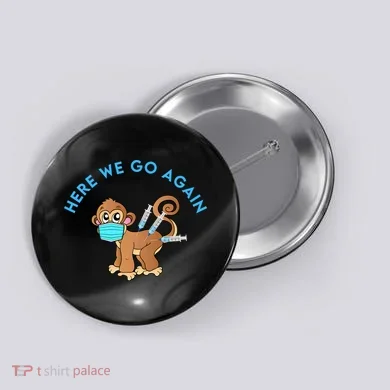 Funny Monkeypox Virus Button