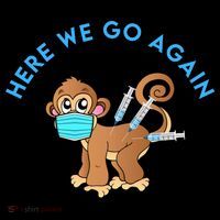 Funny Monkeypox Virus Button thumb 1