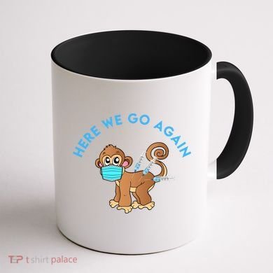 Funny Monkeypox Virus Coffee Mug back