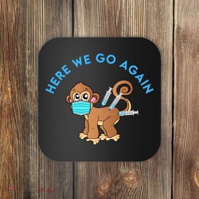 Funny Monkeypox Virus Coaster