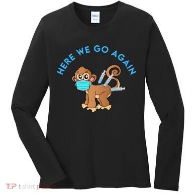 Funny Monkeypox Virus Women's Long Sleeve Shirt