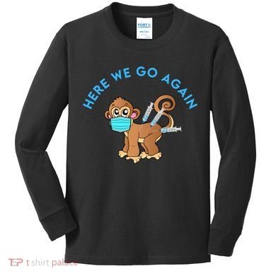 Funny Monkeypox Virus Kids Long Sleeve Shirt