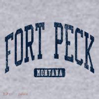 Fort Peck Montana Mt Style Blue Women's Sweatshirt thumb 2