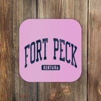 Fort Peck Montana Mt Style Blue Coaster thumb 0