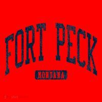 Fort Peck Montana Mt Style Blue Santa Hat thumb 1