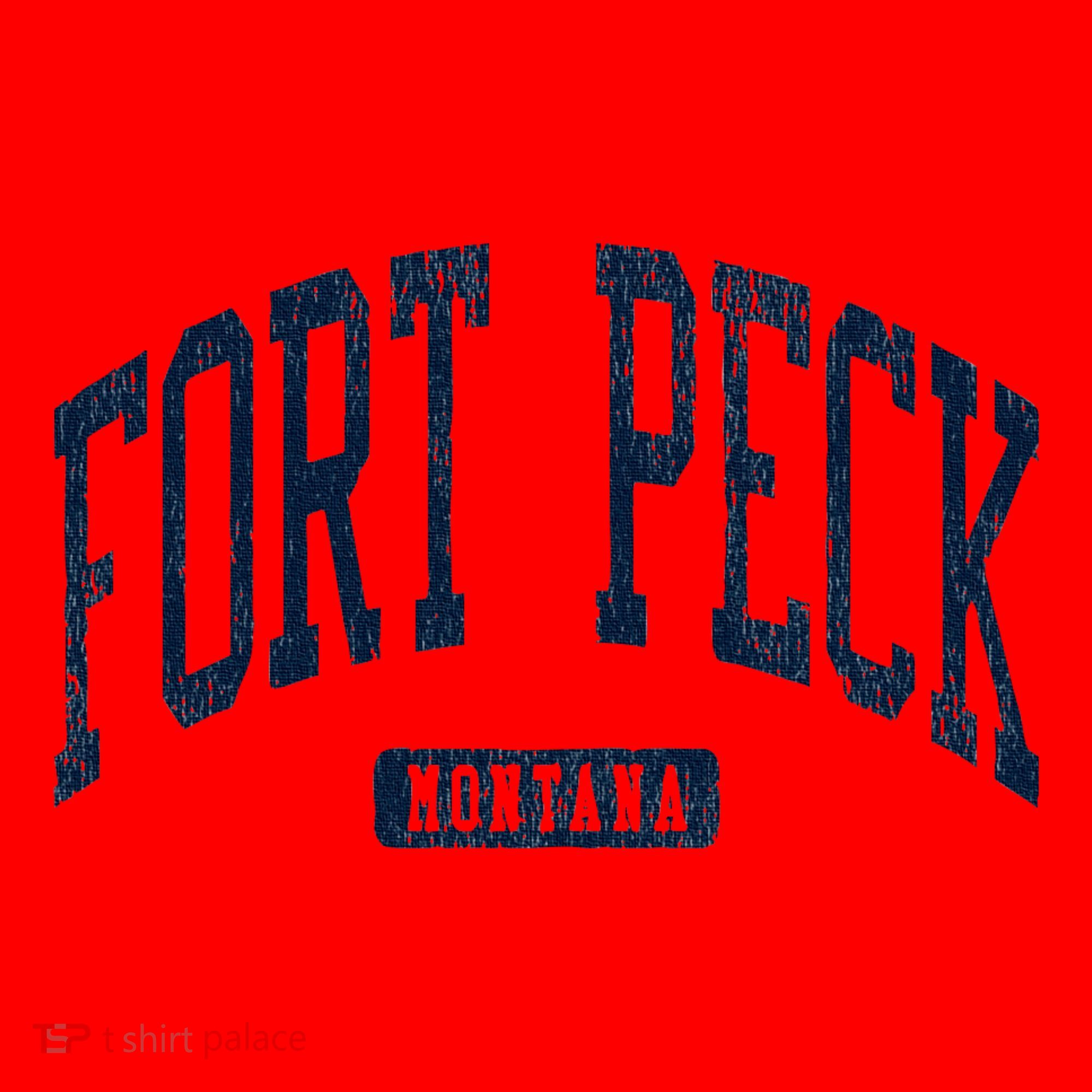 Fort Peck Montana Mt Style Blue Santa Hat