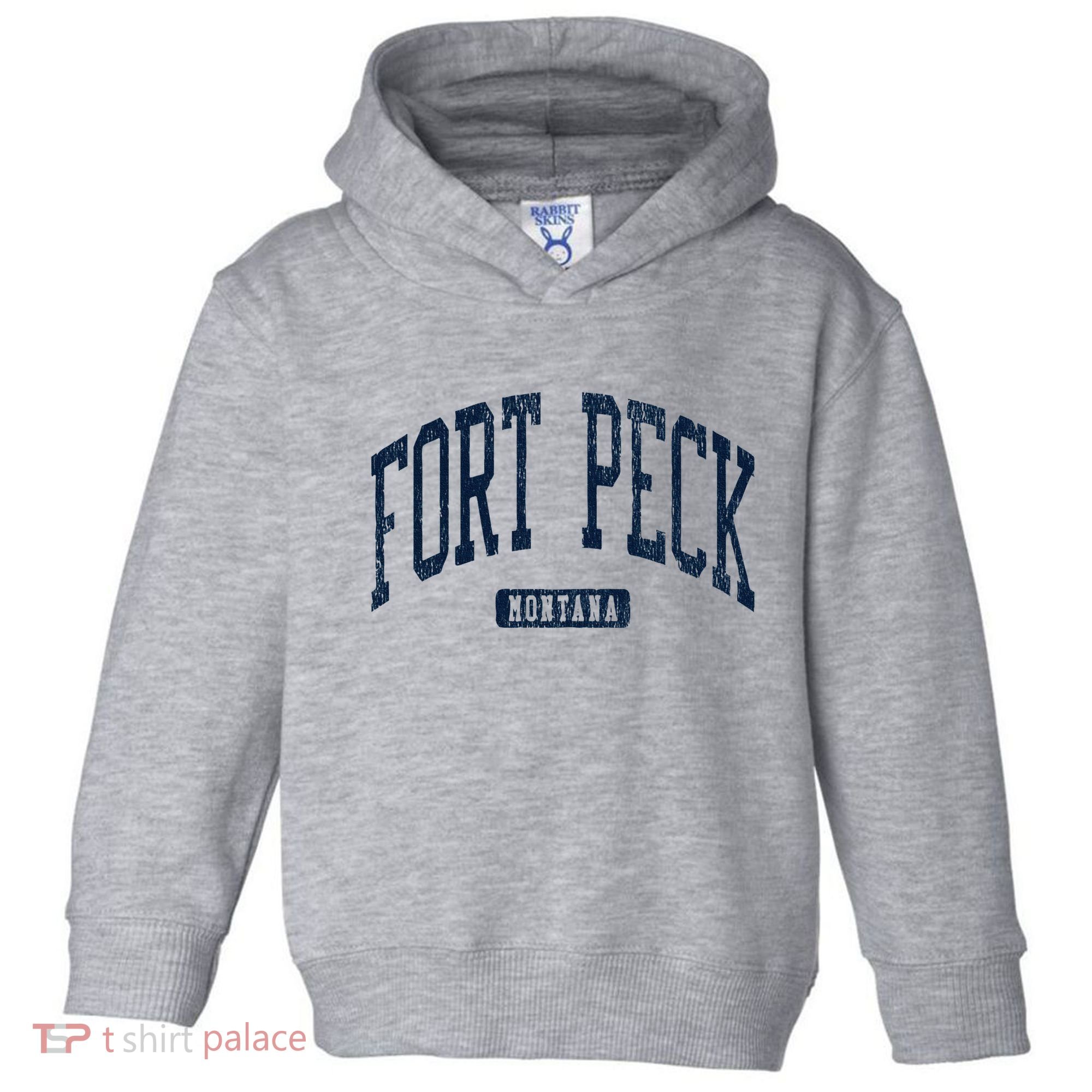 Fort Peck Montana Mt Style Blue Toddler Hoodie
