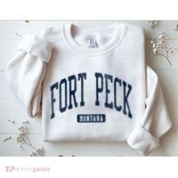Fort Peck Montana Mt Style Blue Sweatshirt thumb 2